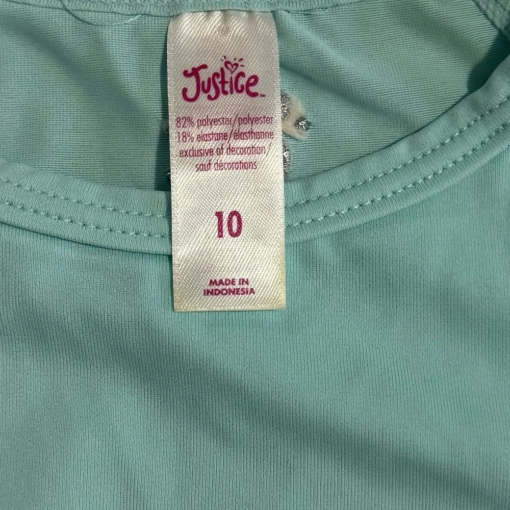 Justice Kids Light Blue Graphic Tee